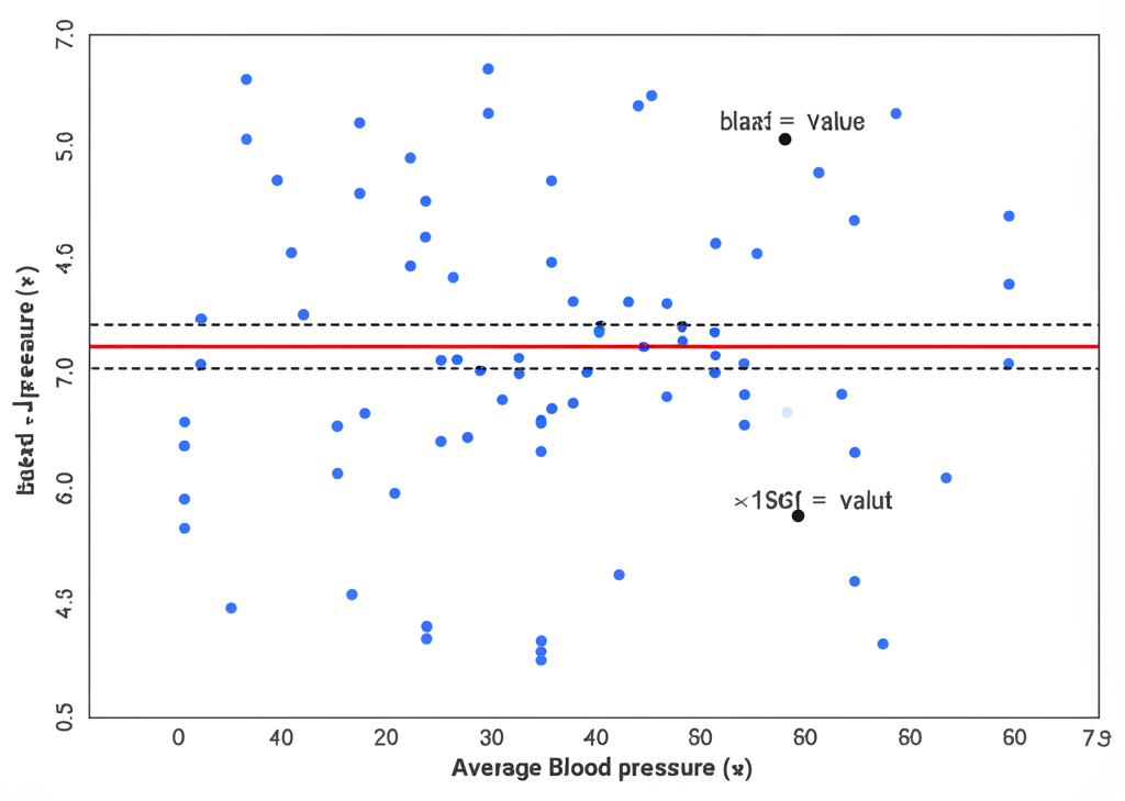 Figure 13: Standardized Bland–Altman scatterplot of differences between device (Anura) and observer measurements